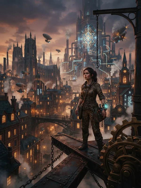 Cover of Awakening of the Magicpunk City